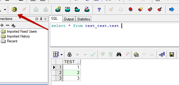 PL/SQL Developer выполнение запроса